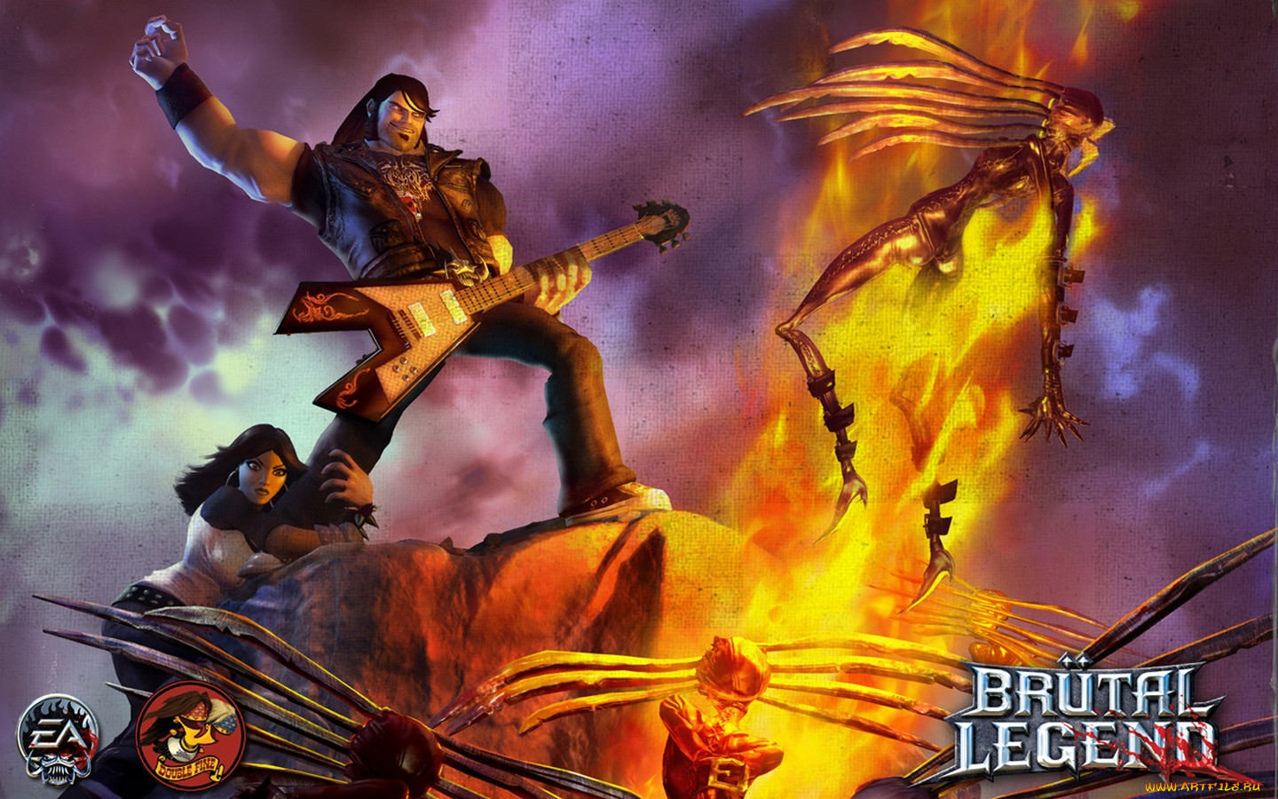 Обои Brutal Legend Видео Игры Brutal Legend, обои для рабочего стола,  фотографии brutal, legend, видео, игры Обои для рабочего стола, скачать  обои картинки заставки на рабочий стол.